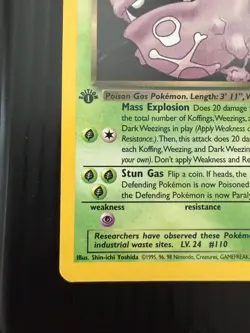 MP Pokemon Dark Weezing Team Rocket 31/82 - Image 5
