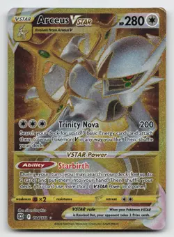 Arceus VSTAR 184/172 SWSH Brilliant Stars Secret Rare Pokemon LP - Image 1