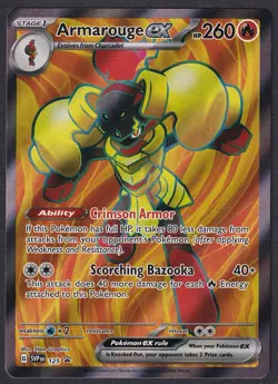 Pokemon Armarouge ex SVP 125 Full Art Black Star Promo - Image 1