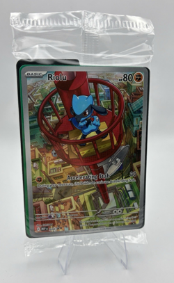 Riolu Full Art, Pokemon SEALED, Mega Evolution, Black Star Promo Rare, MEP010 - Image 1