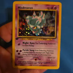 Misdreavus Holo Rare 1st Edition Neo Revelation 11/64 WOTC Vintage Pokemon Mint - Image 1