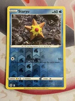 Pokemon TCG Staryu Brilliant Stars 030/172 Reverse Holo Common - Image 1