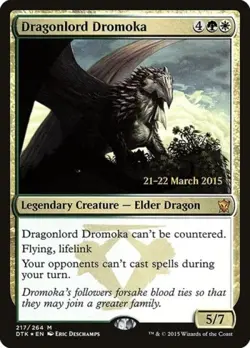 Dragonlord Dromoka -Foil Near Mint MTG Promos: Prerelease Cards - Image 1