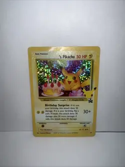 Pokemon card Birthday Pikachu Celebrations 25th Anniversary Black Star Promo NM - Image 1