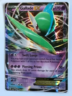 Gallade EX ULTRA RARE 34/108 XY Roaring Skies Pokemon card TCG NM HOLO - Image 1