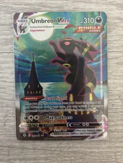 Pokemon TCG Umbreon VMAX Alt Art Holo Secret Rare Card Evolving Skies 215/203 NM - Image 1