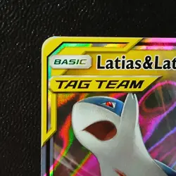 Pokemon Latias & Latios GX Holo Ultra Rare TCG Card Sun & Moon 113/181 LP+ - Image 4