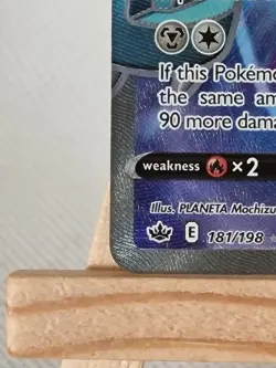 Pokemon TCG SWSH Chilling Reign Metagross v Full Art Card 181/198 - Image 5