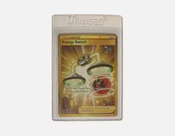 Energy Switch 212/195 Silver Tempest Gold Secret Rare Holo Pokemon Card NM - Image 1