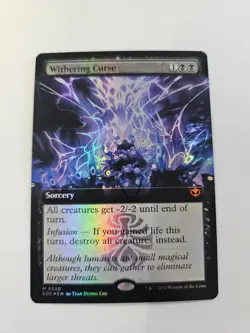 Withering Curse Extended FOIL MTG SOS Nm/M *SHIPS ASAP* - Image 1