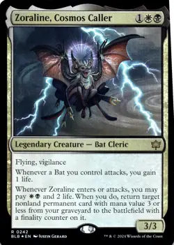Zoraline, Cosmos Caller FOIL Bloomburrow Magic MTG NM - Image 1