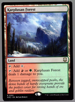 Karplusan Forest 0351 Non Foil Rare Modern Horizons 3 MTG Near Mint - Image 1