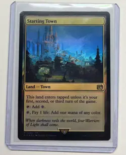 FOIL STARTING TOWN mtg LP Final Fantasy 1 Rare - Image 1