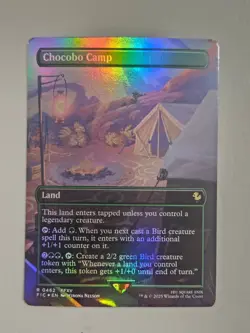 Chocobo Camp (Borderless) Foil R Commander: FINAL FANTASY 0462 NM - Image 1