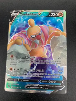 Conkeldurr V 073/078 Full Art Ultra Rare Pokemon Go NM 2022 - Image 1