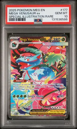 2025 POKEMON MEG EN-MEGA EVOLUTION #177 MEGA VENUSAUR EX PSA 10 - Image 1