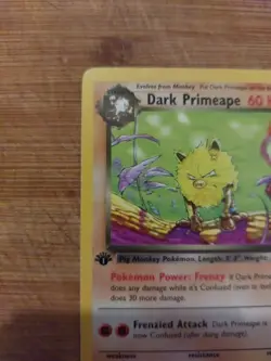 Pokemon Card Dark Primeape 43/82 1st Edition Team Rocket NM - Image 3