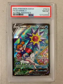 2022 POKEMON ASTRAL RADIANCE STARMIE V #TG13 PSA 8 - Image 1