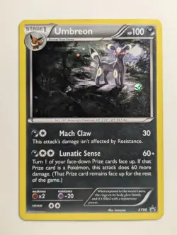 Damaged 2016 Pokemon XY BREAKpoint 3 Pack Blister Umbreon XY96 Black Star Promo - Image 1