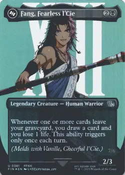 MTG Fang, Fearless l'Cie (Borderless) Foil NM FINAL FANTASY Magic 381 - Image 1