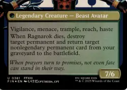 MTG Fang, Fearless l'Cie (Borderless) Foil NM FINAL FANTASY Magic 381 - Image 2