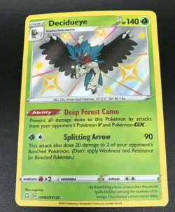 Decidueye SV003/SV122 SHINY HOLO ULTRA RARE SWSH Shining Fates Pokemon NM 2021 - Image 1