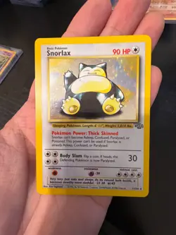 Pokemon Card - Snorlax Jungle 27/64 Rare 1st Edition NM - Image 1