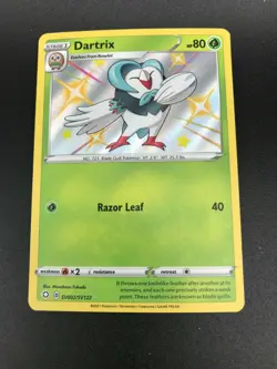 Dartrix SV002/SV122 SHINY HOLO ULTRA RARE SWSH Shining Fates Pokemon NM 2021 - Image 1