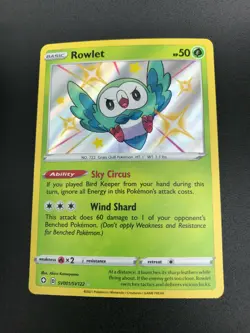 Rowlet SV001/SV122 SHINY HOLO ULTRA RARE SWSH Shining Fates Pokemon NM 2021 1 - Image 1