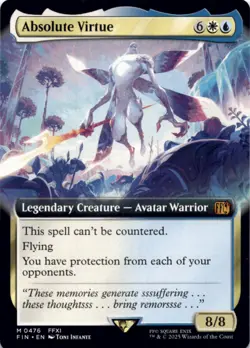 MTG Absolute Virtue (Extended Art) Normal NM FINAL FANTASY Magic 476 - Image 1