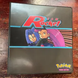 Pokemon 3-Ring Collector’s Binder Team Rocket 2000 WOTC | Fair Condition - Image 1