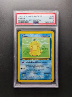 2000 Pokemon ENTON - 1. Edition - 65/82 - Team Rocket DE - PSA 9 - Image 1