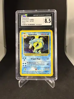 1999 Pokemon Base Set Unlimited Holo Gyarados 6/102 CGC 8.5 - Image 1
