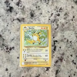 Raichu 14/102 Base Set Holo Rare 80 HP 1999 Pokemon TCG English - Image 1