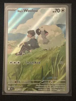 Pokemon TCG Hop's Wooloo 170/159 Sv09: Journey Together Holo NM - Image 1