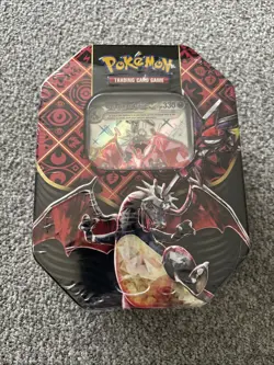 Pokemon Scarlet & Violet Paldean Fates Charizard EX Tin- New/ Sealed - Image 1