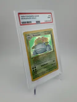NEW CERT! - PSA 9 - POKEMON BASE SET UNLIMITED #15 VENUSAUR-HOLO - Image 2