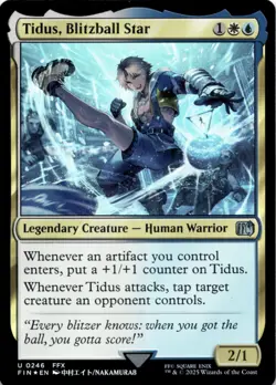 MTG Tidus, Blitzball Star Foil NM FINAL FANTASY Magic 246 - Image 1