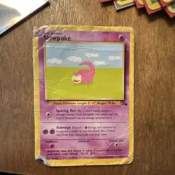 Pokemon Slowpoke Fossil 55/62 Regular Common Basic 50 HP English 1999 TCG - Image 1