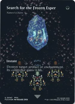 MTG Search for the Frozen Esper - Nature's Claim (Showcase) Foil NM FINAL FANTAS - Image 1
