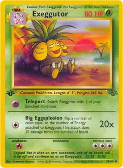 Exeggutor 35/64 - Jungle - WOTC - Uncommon - Pokemon TCG - HP - Image 1
