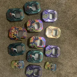 LOT OF 15 EMPTY POKEMON TCG TINS - Image 1