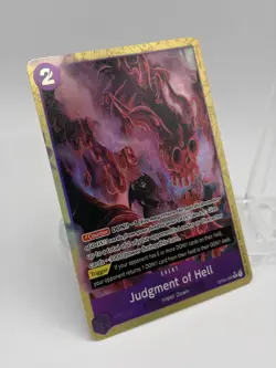 Judgement of Hell OP02-089 Alt Art Rare One Piece PRB-01 NM ENGLISH - Image 2
