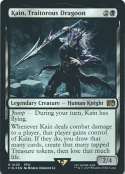 MTG Kain, Traitorous Dragoon Foil NM FINAL FANTASY Magic 105 - Image 1