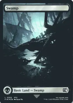 MTG Swamp (0302) Foil NM FINAL FANTASY Magic 302 - Image 1