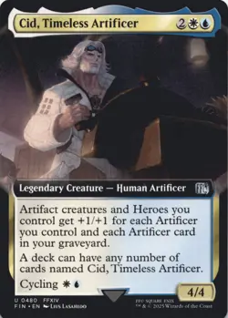 MTG Cid, Timeless Artificer (Extended Art) Normal NM FINAL FANTASY Magic 480 - Image 1