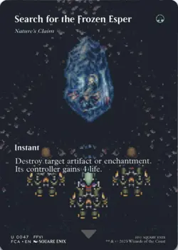 MTG Search for the Frozen Esper - Nature's Claim (Showcase) Normal NM FINAL FANT - Image 1