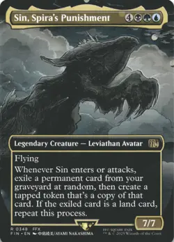 MTG Sin, Spira's Punishment (Borderless) Normal NM FINAL FANTASY Magic 348 - Image 1