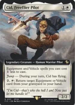 MTG Cid, Freeflier Pilot (Extended Art) Normal NM Commander: FINAL FANTASY Magic - Image 1