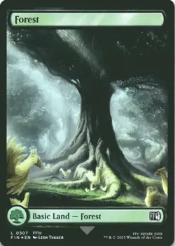 MTG Forest (0307) Foil NM FINAL FANTASY Magic 307 - Image 1